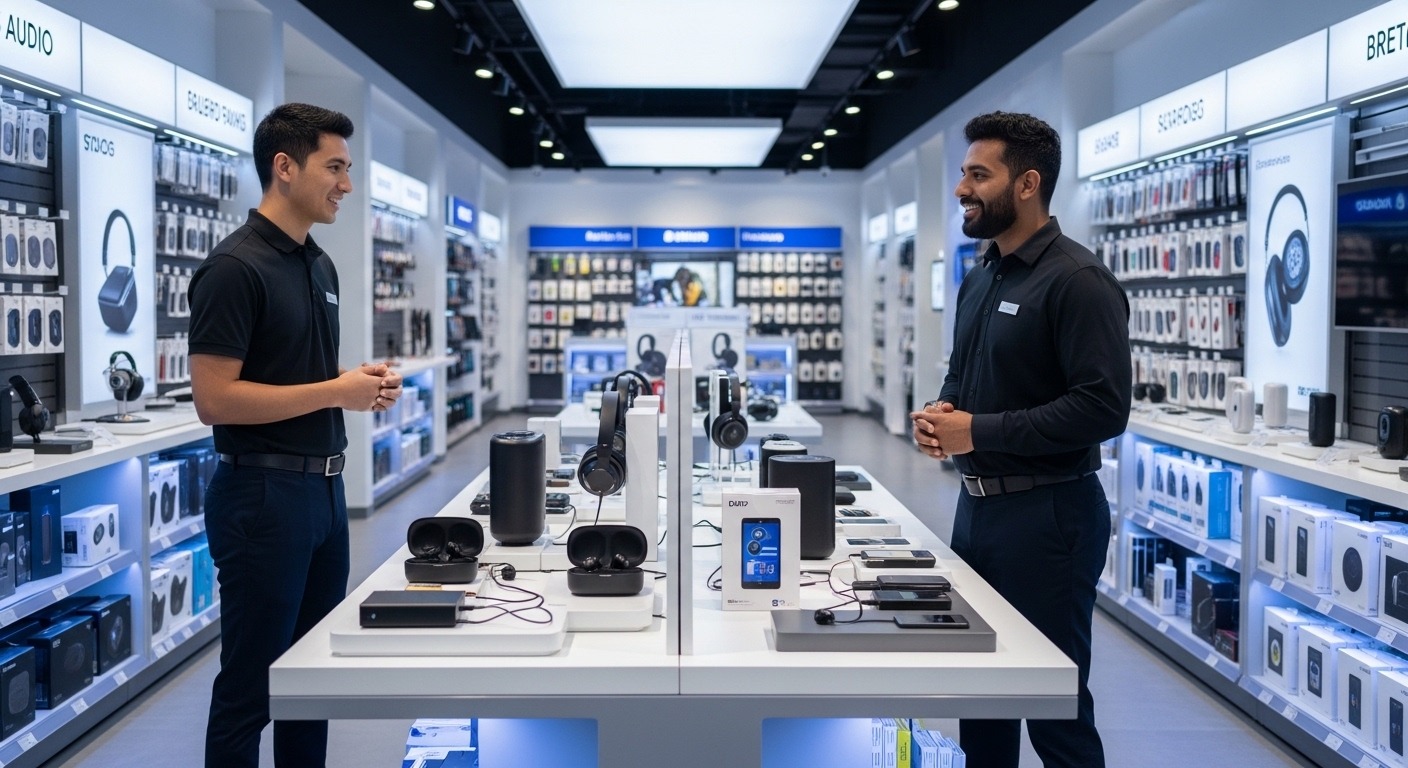 Retail assembly team at work