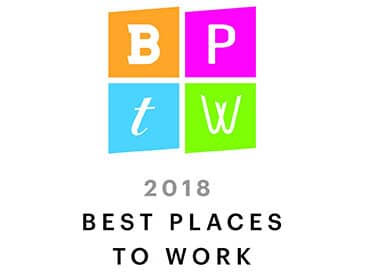 Meilleurs endroits où travailler 2018 Image vedette