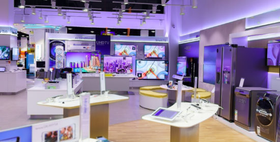 Dubaï, -, 15 octobre 2014:, intérieur, de, le, magasin, à
