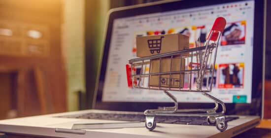 Shopping,Online,Concept,-,Parcel,Or,Paper,Cartons,With,A