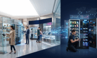 T-ROC field team member supporting automated retail machines connected to backend retail automation systems for inventory, maintenance, and performance tracking.